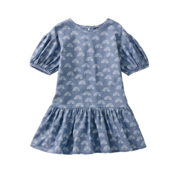 NWT Tea Collection Drop Waist Ruffle Hem Dress